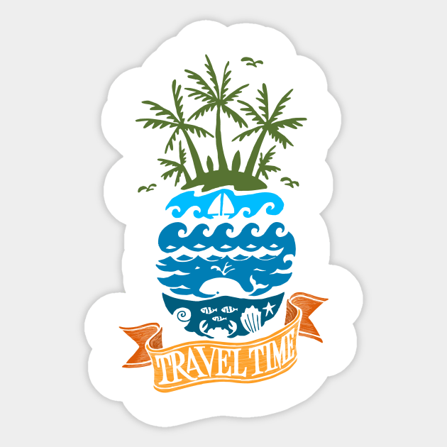 Travel Time Sticker by Abuewaida 